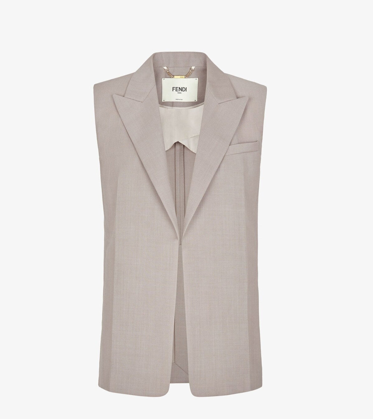 FENDI
Dove gray mohair vest
