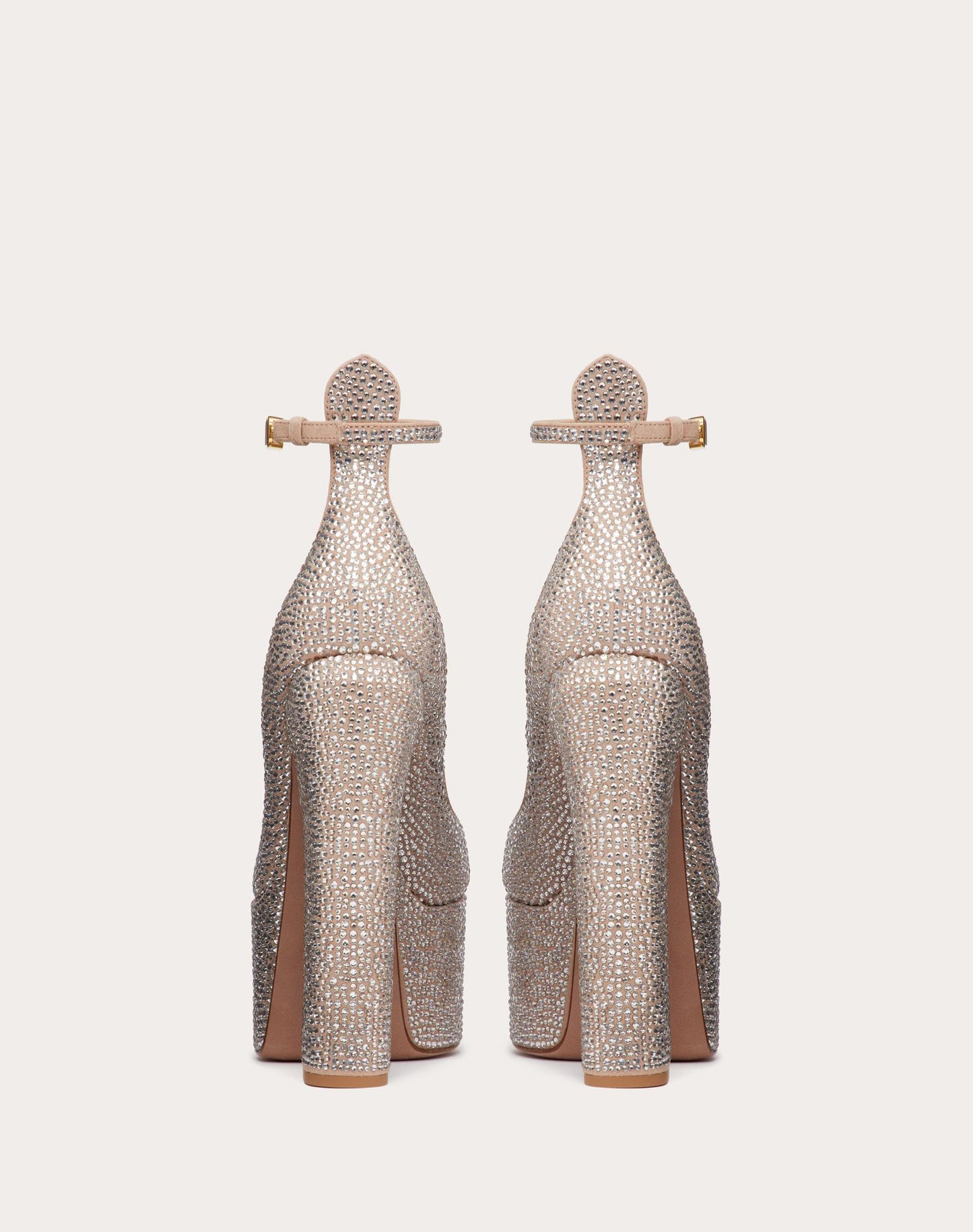 VALENTINO GARAVANI TAN-GO PUMP WITH CRYSTALS 155MM