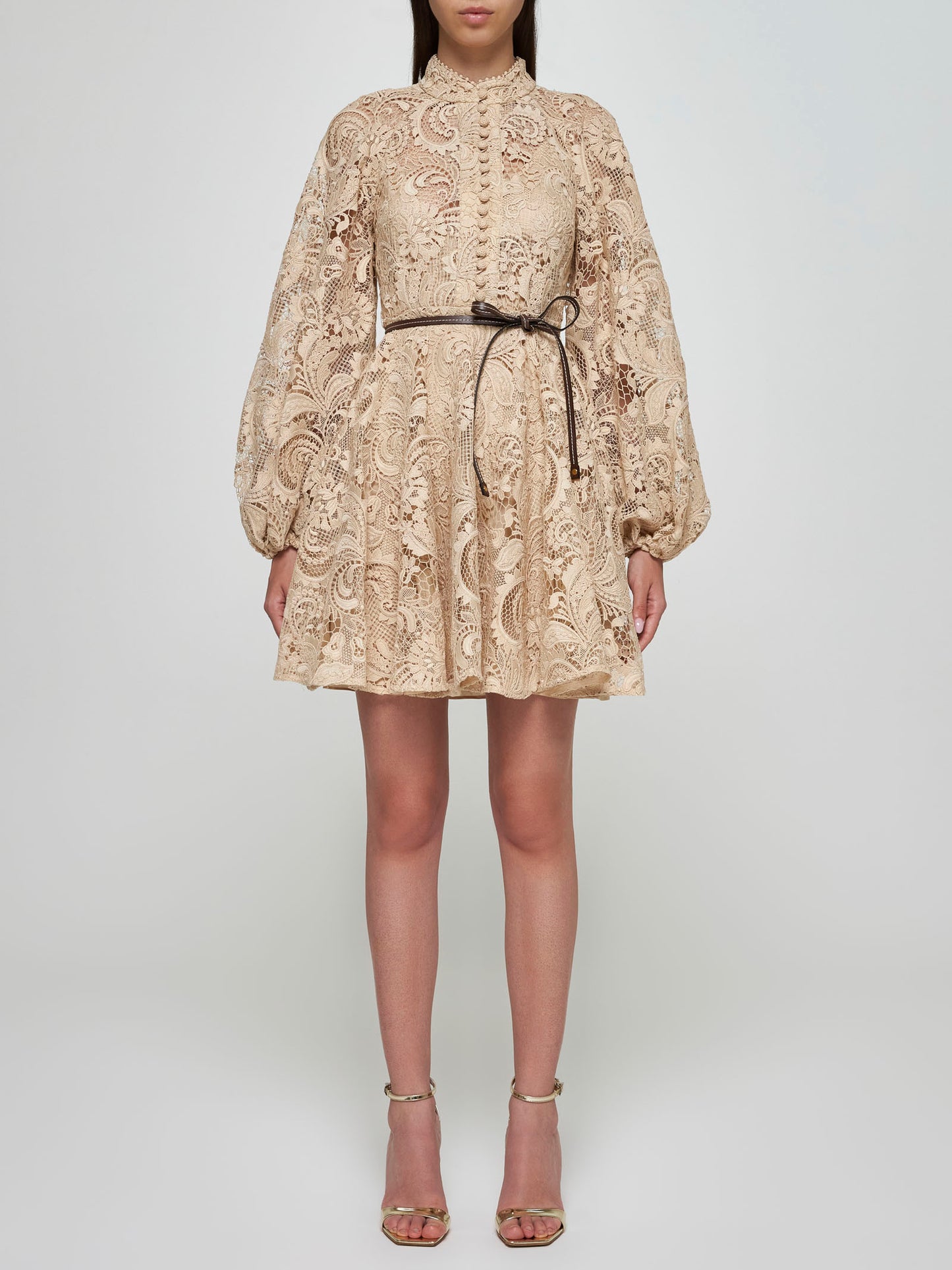 ZIMMERMANN WAVERLY LACE MINI DRESS