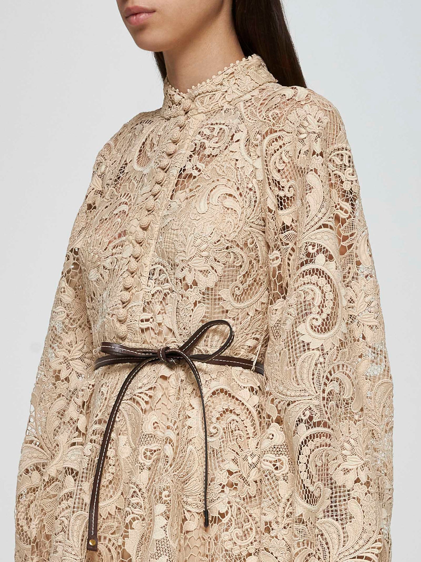 ZIMMERMANN WAVERLY LACE MINI DRESS