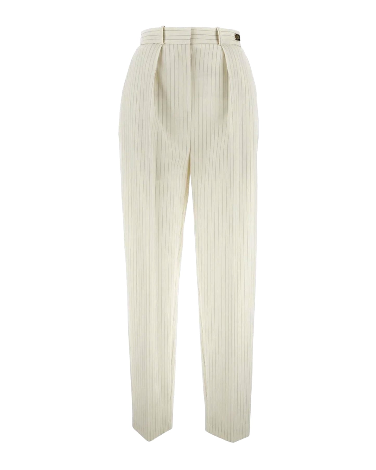 ELISABETTA FRANCHI
 Pinstriped High Waist Trousers