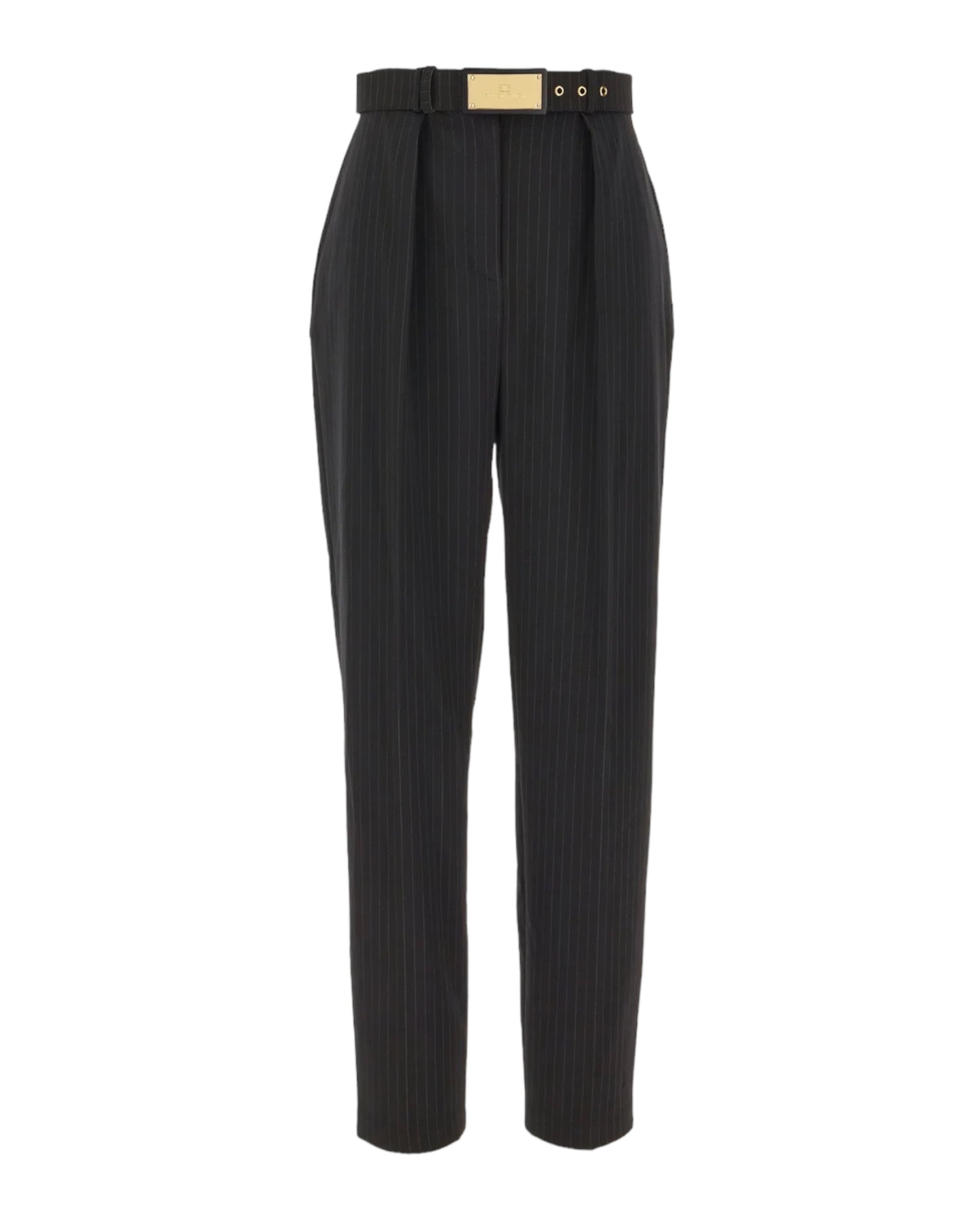 ELISABETTA FRANCHI Pinstriped High Waist Trousers