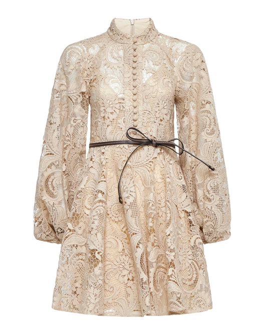 ZIMMERMANN WAVERLY LACE MINI DRESS